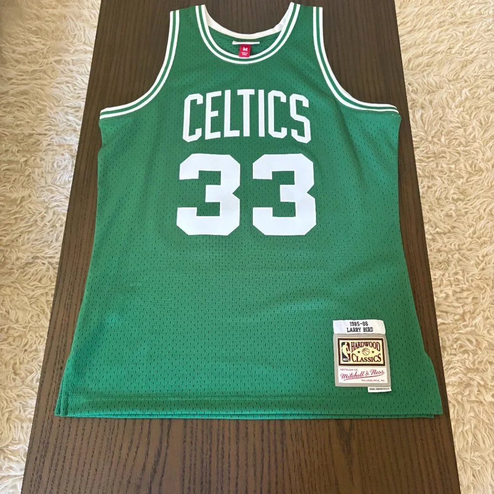 Mitchell & Ness Larry Bird Home Boston Celtics Jersey Men's Medium - Picture 1 of 8